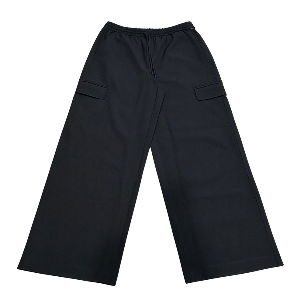 Athleta Promenade Cargo Pant oversize relaxed  Wide Leg  Black Size Small